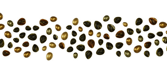 easter egg with gold pattern decoration