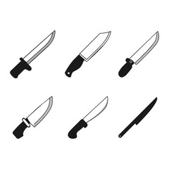 knife icon vector