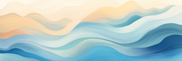 colorful wave design watercolor background