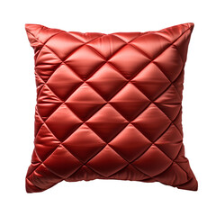 red pillow png. red cushion png. pillow top view. cushion flat lay isolated. silk satin pillow png