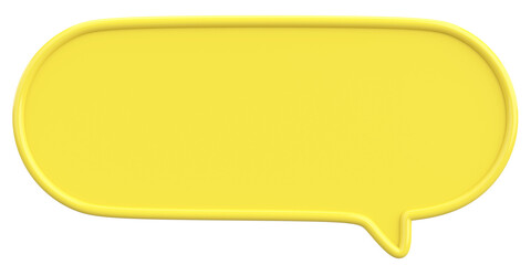 Speech Bubble. Text Box. 3D Illustration.