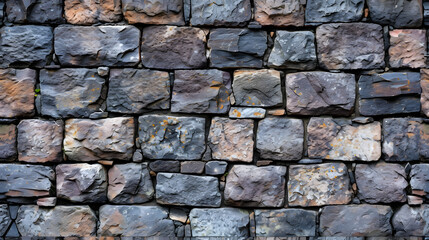 A Stone Wall Composed of Small Rocks