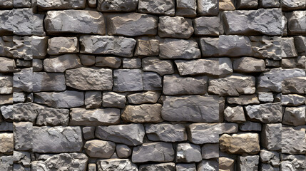 Obraz premium Stone Wall Constructed With Rocks