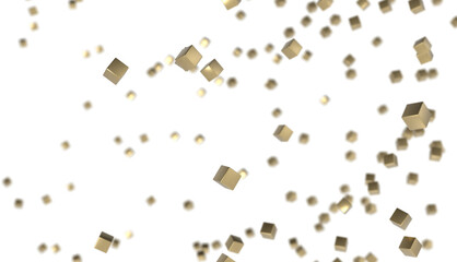 network shape. Abstract 3D render