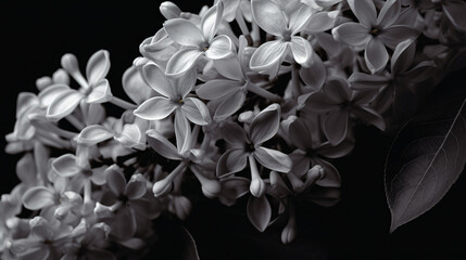 monochromatic images of a Lilac cluster