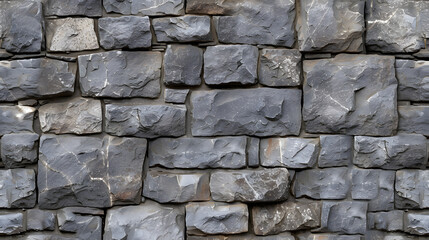 Obraz premium Various Sized Rocks Form a Stone Wall
