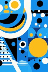 An Azure poster featuring various abstract design elements
