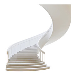 Staircase, transparent background.