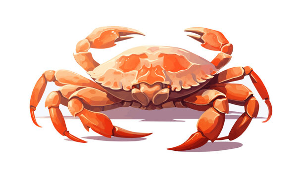 dungeness crab isolated vector style with transparent background illustration