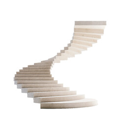 Staircase, transparent background.
