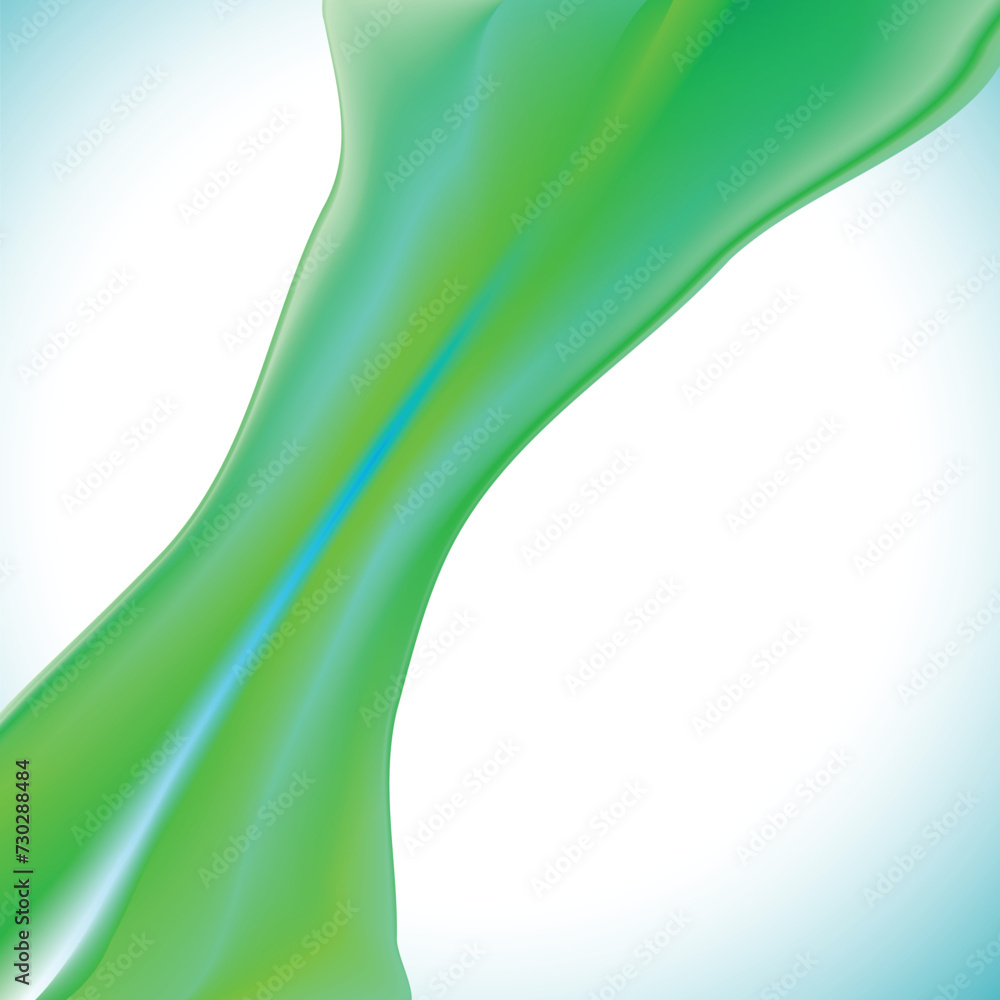 Poster Abstract blurred green flow background