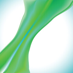 Abstract blurred green flow background