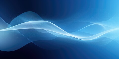 3d blue abstract background with waves