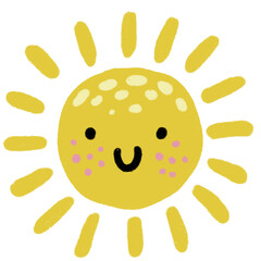 kids illustration sun