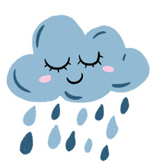 Kids illustration cloud