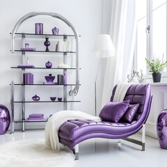 modern living room interior with luxury sofa generative ai