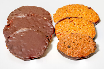 typical cookies from Asturias, Spain, made with almonds, milk and other ingredients called muscovites