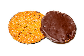 typical cookies from Asturias, Spain, made with almonds, milk and other ingredients called muscovites