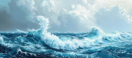 Zelfklevend Fotobehang Pacific ocean waves © 2rogan