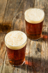 Boozy Cold Dark Amber Craft Beer