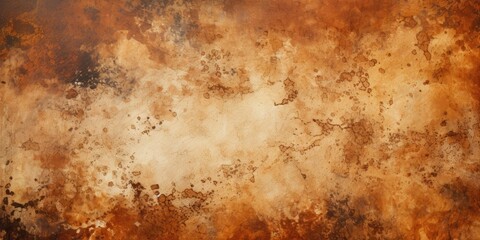 Brown grunge texture, watercolor painted mottled brown background
