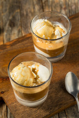 Frozen Sweet Affogato Coffee Dessert