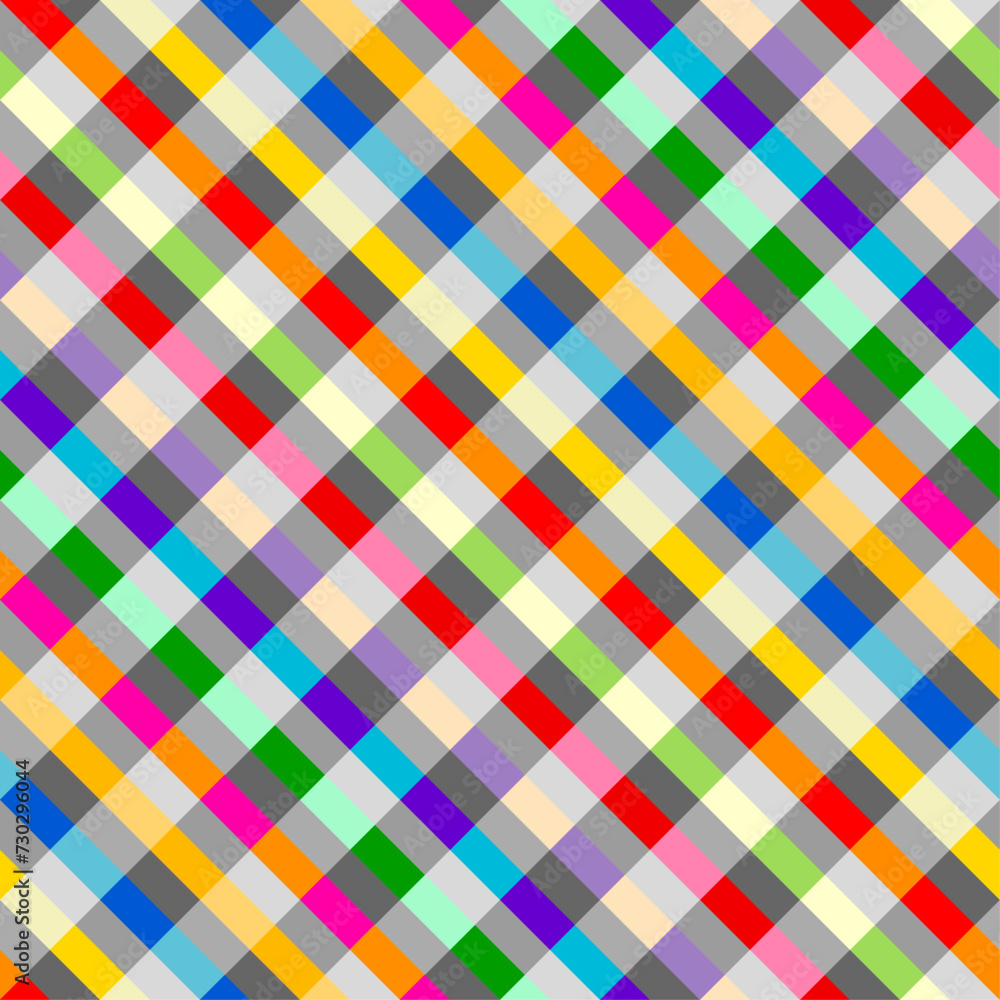 Poster Abstract background seamless pattern.. Classic diagonal plaid pattern. Vector illustration