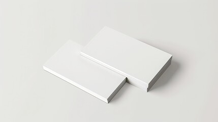 Sleek & Simple: Minimalist Business Card Mockup in Pristine White