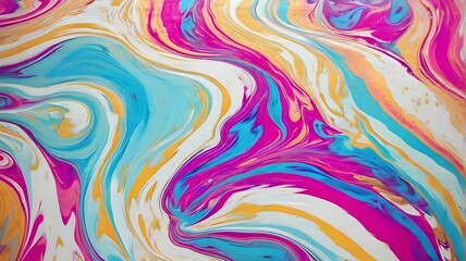 Photo marble swirl colorful background handmade abstract flowing texture experimental art
