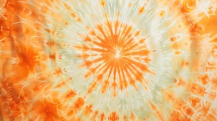 Generative AI, Tie Dye pattern background. Watercolour peach color abstract texture, washed out effect