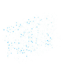 Blue glitter. Blue sparkle confetti. Shiny glittering dust.