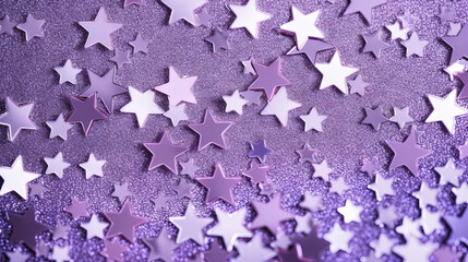 Fototapeta premium Abstract shiny background with blue glitter. Scattered confetti sparkles with light blue pastel color