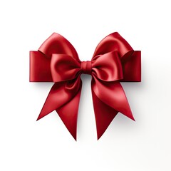 a red ribbon with a bow