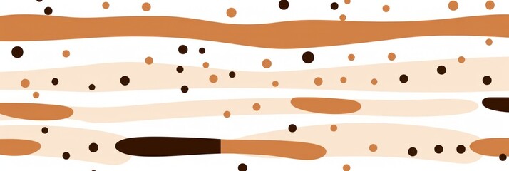Brown diagonal dots and dashes seamless pattern vector illustration