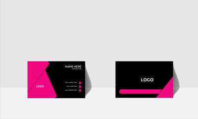 vector professional business card design template