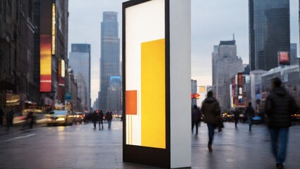 Billboards in city