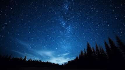 Naklejka premium Beautiful night sky image. galaxy, stars, nebula