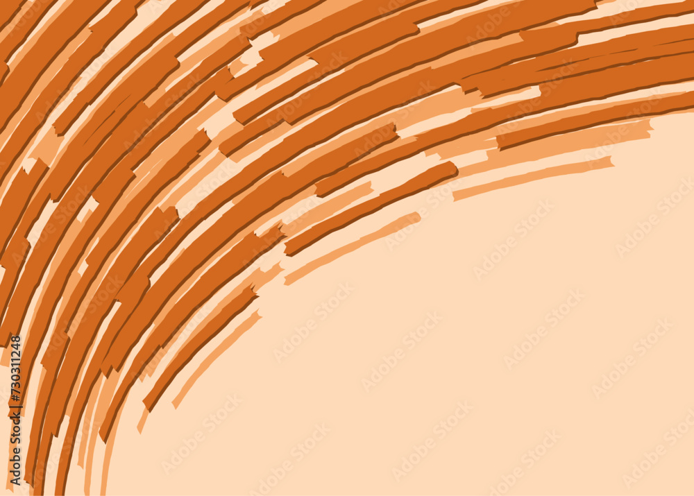 Poster minimalist background with curved rough lines pattern and with some copy space area
