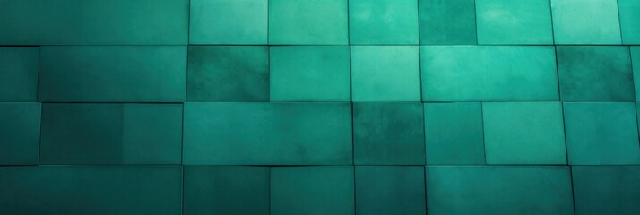 Emerald wall with shadows on it, top view
