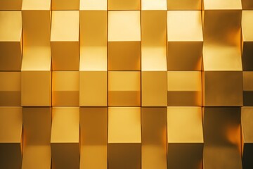 Gold wall with shadows on it