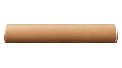 Obraz premium Blank Cardboard tube isolated on white or transparent background