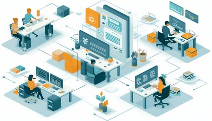 Document Management for Remote Workforces, Illustrate the adaptability of document management technologies for remote workforces with an image showing secure access to documents from any location, AI 
