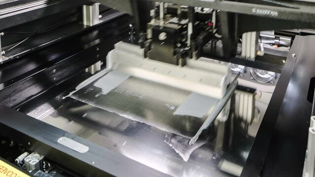 PCB Manufacturing Machine in Action &ndash; Electronics Production Timelapse in 4K

High-detail 4K timelapse of an automated electronic machine producing printed circuit boards (PCB). 