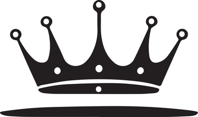 Crown vector icon design isolated on white background king or queen symbol for your web site design