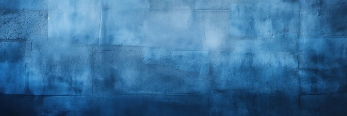 Obraz na płótnie Canvas Indigo wall with shadows on it, top view, flat lay background texture