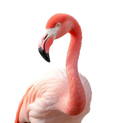 Flamingo on transparent background