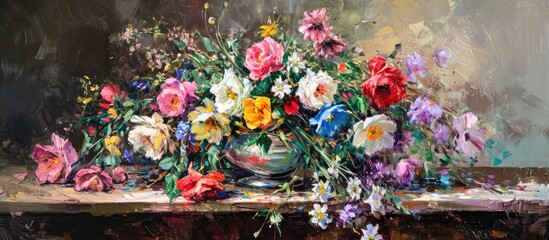 Table with flowers