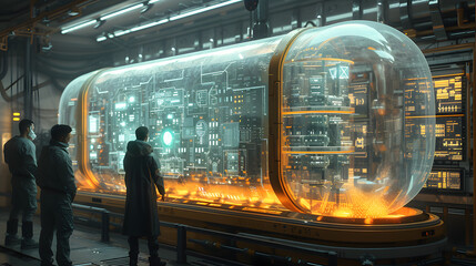 Dive into the heart of a quantum computing laboratory, showcasing a futuristic and highly advanced setup