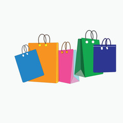 Shopping bag illustration vector icon eps