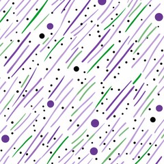 Lavender diagonal dots and dashes seamless pattern vector